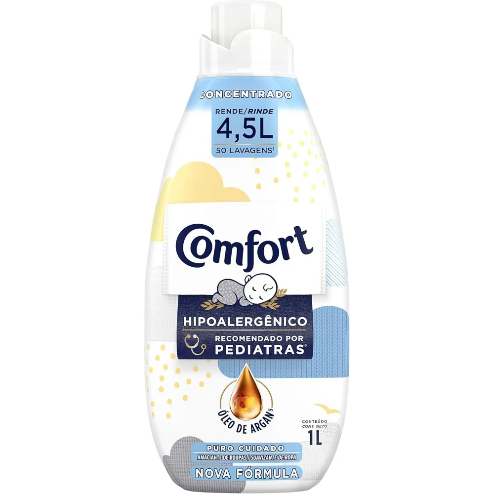 Amaciante Concentrado Comfort Puro Cuidado 1 L