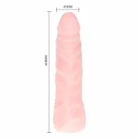 PÊNIS DILDO COR BEGE CLARO REALÍSTICO COM VÉRTEBRA  16,0 X 3,2CM - SEXTOY.                                                         LIBYSEXSHOP - Foto 5