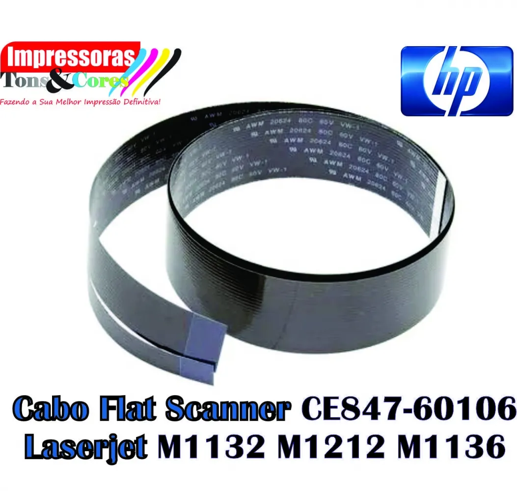 Cabo flat scanner m1132 m1212 m1536 (20 vias) 80 cm