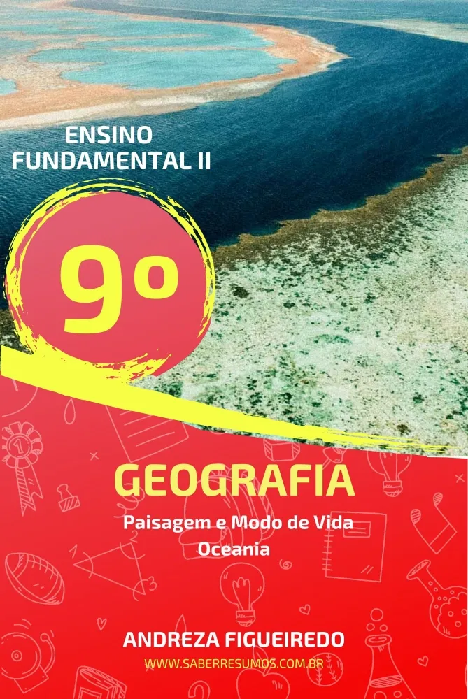 864 - Geografia - Paisagem e Modo de Vida - Oceania - 9º ano - PDF com 18 páginas