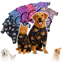 Roupa pet inverno macacão feito de soft, super quentinho e confortável para cães e gatos