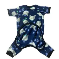 Roupa pet inverno macacão feito de soft, super quentinho e confortável para cães e gatos - Foto 3