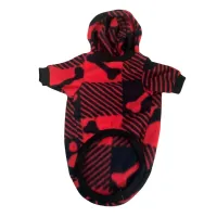 Roupa pet inverno casaco de capuz feito de soft, super quentinho e confortável para cães e gatos - Foto 6