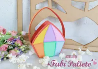 G1.889  Gabarito de Moldes  em MDF  Sacola Balão Junino - Foto 3