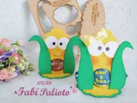 G1.892 Gabarito de Moldes  em MDF Milho Porta Bombom - Foto 2