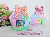 G1.893 Gabarito de Moldes  em MDF Balão Junino Porta Bombom - Foto 3