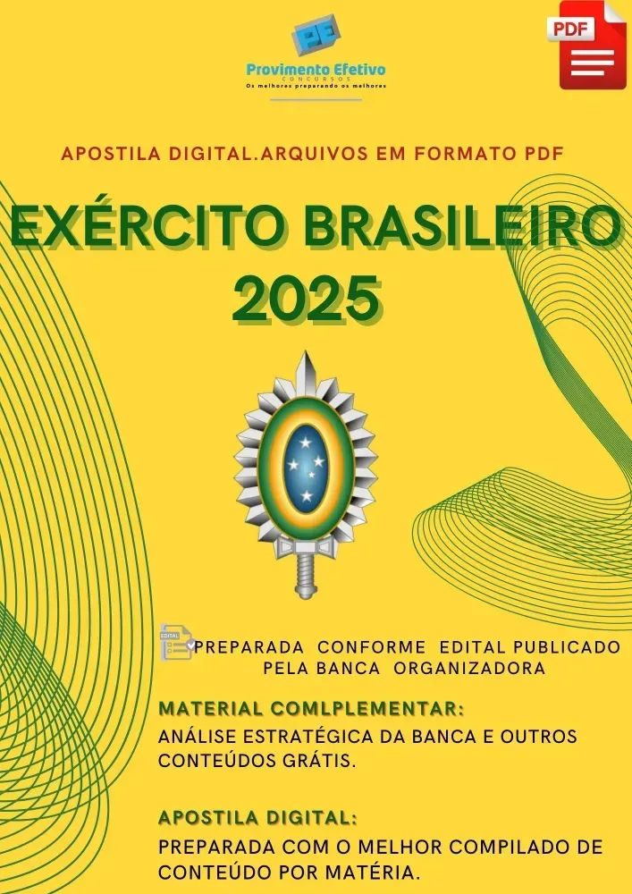 Apostila Exército 2025 Comunicação Social(Jornalismo) Imagem