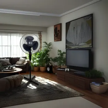 Ventilador de Coluna Silencioso Pedestal Grande 3 Vel. 110v - Foto 2