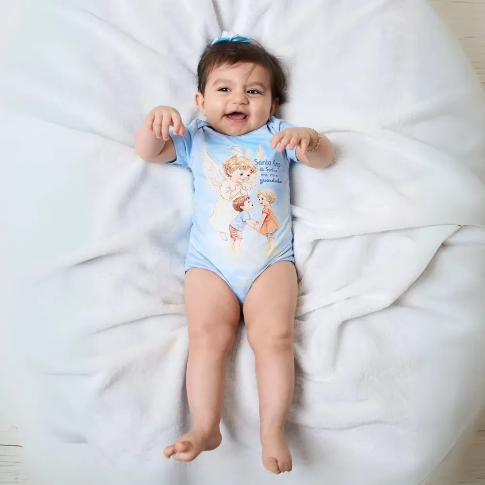 Body Bebê Anjo da Guarda Imagem
