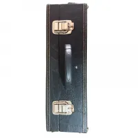 ESTOJO CASE PARA CLARINETE COM FUNDO FALSO PRETO COSTURADO - Foto 4