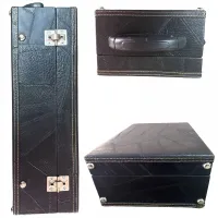 ESTOJO CASE PARA CLARINETE COM FUNDO FALSO PRETO COSTURADO - Foto 5