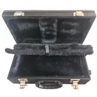 ESTOJO CASE PARA CLARINETE COM FUNDO FALSO PRETO COSTURADO - Foto 6