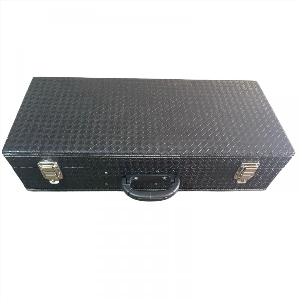 ESTOJO CASE PARA SAXOFONE ALTO PRETO TRANÇADO Imagem