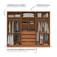 Guarda Roupa 6 Portas 4 Gavetas Lisboa - Politorno  - Foto 3