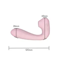 VIBRADOR DE CALCINHA COM ESTIMULADOR CLITORIANO MLVS1063 - Foto 4