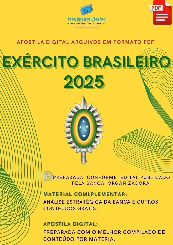 Apostila Exército 2025 Psicologia Imagem