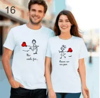 Camisetas Casal Apaixonado: amor e estilo  - Foto 16