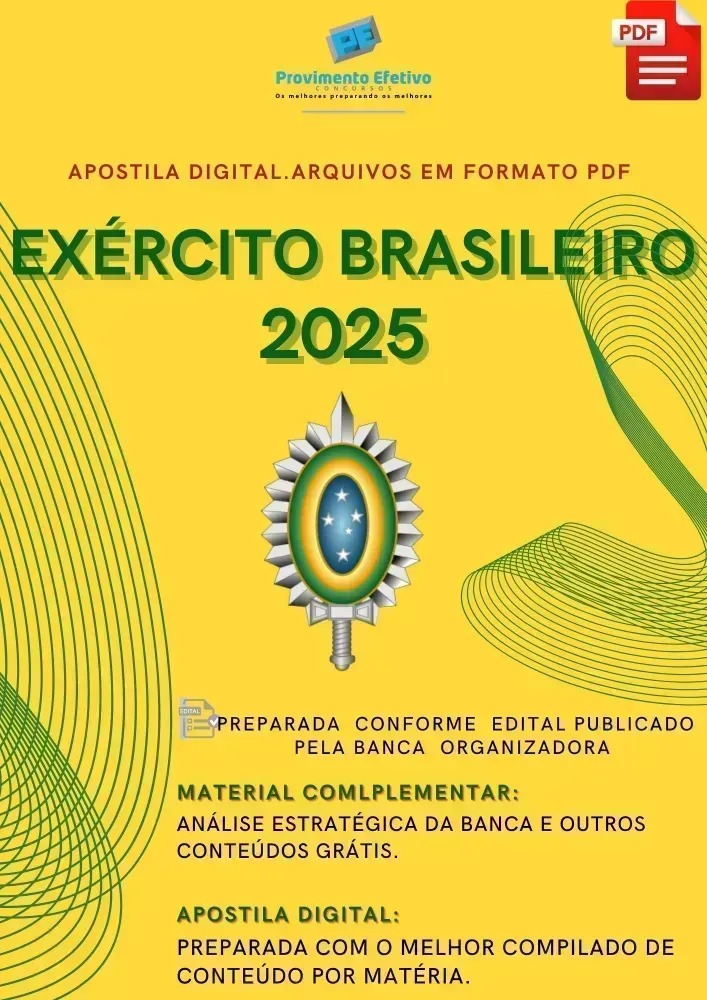 Apostila Exército 2025 Pedagogia