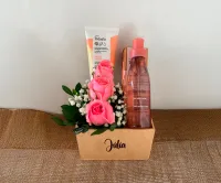 Box Natura Amor Todo Dia: presente com flores e autocuidado personalizado  