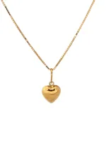 MJA-15189-C16799-45 - Cordão Malha Veneziana, Com Pingente coração Dupla Face, Em Ouro 18K