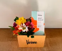 Box Natura Toque de Amor: presente com flores e sabonetes Natura Todo Dia personalizado