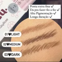 Lápis para sobrancelhas 2x1 Melu - Foto 3