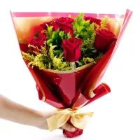 Bouquet Amor Sincero 6 Rosas Importadas