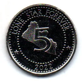 Libéria - 2022 - 5 Dollars - Sob/Fc