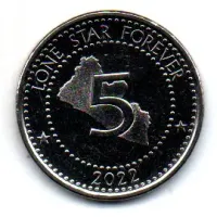 Libéria - 2022 - 5 Dollars - Sob/Fc