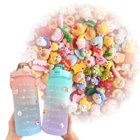 Kit Adesivos 3d Garrafas Squeeze Prova D'água Resina 4und