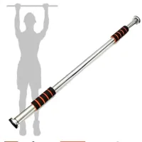 Barra Fixa Porta Exercício Crossfit Treino Musculação Barra Ajustável Porta 62cm 92cm GT369 - Foto 3