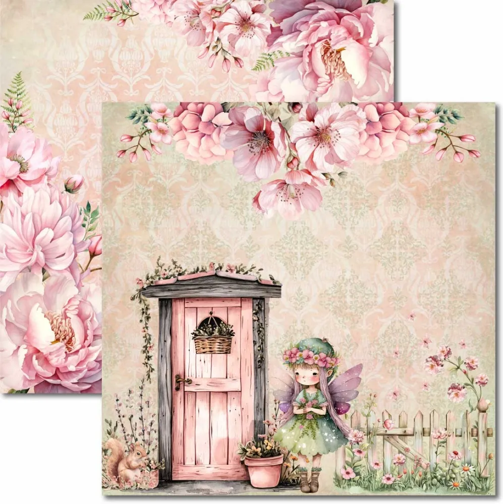 SC-930- Doçura 1 - Papel para Scrapbook Dupla Face