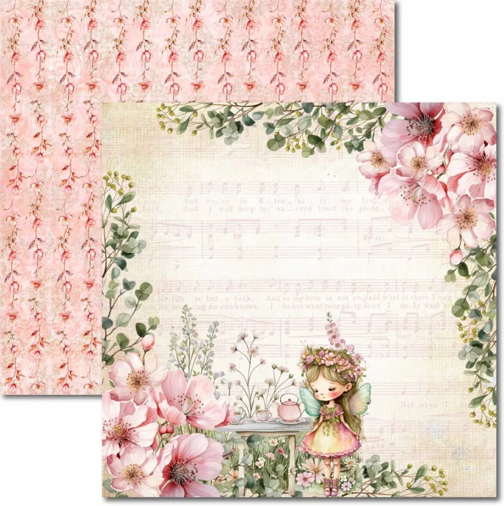 SC-934- Doçura 5 - Papel para Scrapbook Dupla Face