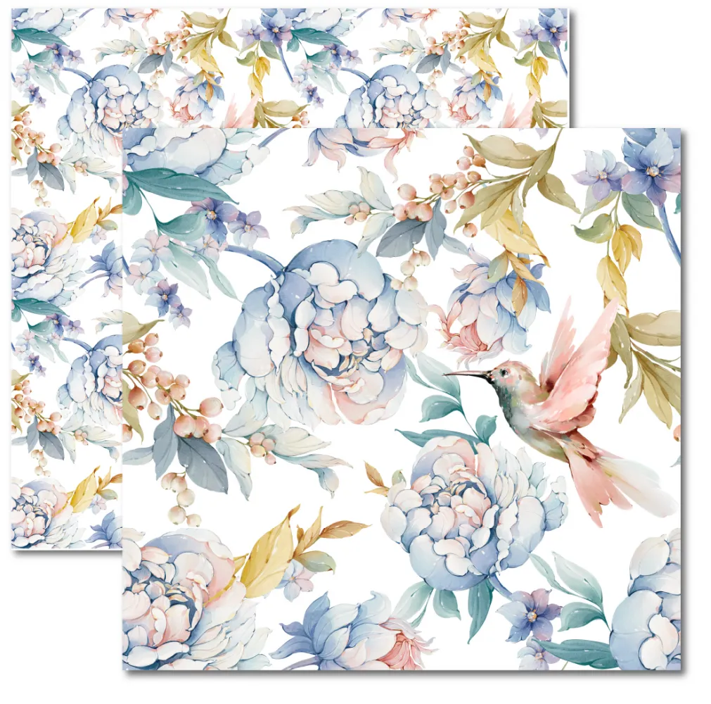 SC-940- Floral 2 - Papel para Scrapbook Dupla Face Imagem