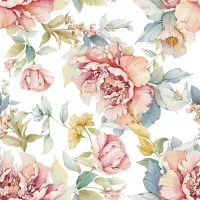 SC-941- Floral 3 - Papel para Scrapbook Dupla Face - Foto 2