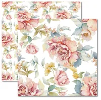 SC-941- Floral 3 - Papel para Scrapbook Dupla Face