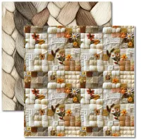 SC-944- Bordado Ponto Alto 9 - Papel para Scrapbook Dupla Face 