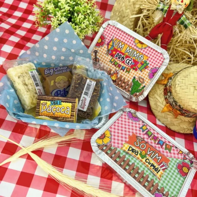 Mini Marmitinha com doces Juninos
