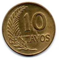 Peru - 1962 - 10 centavos - Foto 2