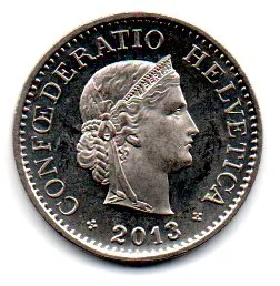 Suíça - 2013 - 10 Rappen - Proof (Espelhada)