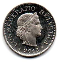 Suíça - 2013 - 10 Rappen - Proof (Espelhada)