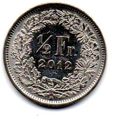 Suíça - 2012 - 1/2 Franc