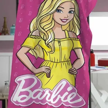  TOALHA DE BANHO INFANTIL AVELUDADA BARBIE 2
