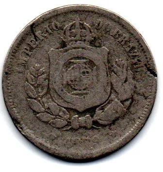 1879 - 100 Reís - Moeda Brasil Império