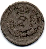 1879 - 100 Reís - Moeda Brasil Império