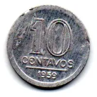 1959 - 10 Centavos - Moeda Brasil