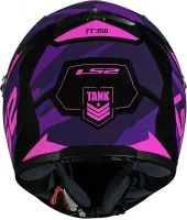 CAPACETE LS2 FF358 TANK CAM / BLK / PURPLE - Foto 3