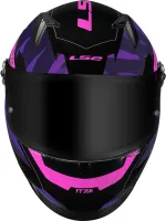 CAPACETE LS2 FF358 TANK CAM / BLK / PURPLE - Foto 4