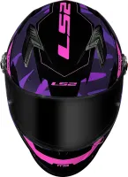 CAPACETE LS2 FF358 TANK CAM / BLK / PURPLE - Foto 5
