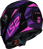 CAPACETE LS2 FF358 TANK CAM / BLK / PURPLE - Foto 7